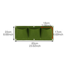 Load image into Gallery viewer, Wall Hanging Planting Bags 4/12/18/36/64Pockets Green Grow Bag Planter Vertical Garden Vegetable Living Garden Bag Home Supplies
