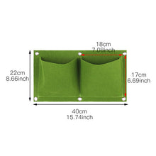 Load image into Gallery viewer, Wall Hanging Planting Bags 4/12/18/36/64Pockets Green Grow Bag Planter Vertical Garden Vegetable Living Garden Bag Home Supplies
