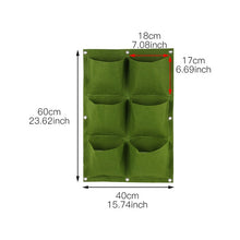 Load image into Gallery viewer, Wall Hanging Planting Bags 4/12/18/36/64Pockets Green Grow Bag Planter Vertical Garden Vegetable Living Garden Bag Home Supplies

