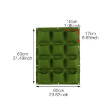 Load image into Gallery viewer, Wall Hanging Planting Bags 4/12/18/36/64Pockets Green Grow Bag Planter Vertical Garden Vegetable Living Garden Bag Home Supplies

