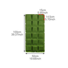 Load image into Gallery viewer, Wall Hanging Planting Bags 4/12/18/36/64Pockets Green Grow Bag Planter Vertical Garden Vegetable Living Garden Bag Home Supplies
