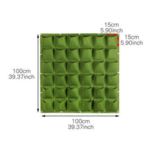Load image into Gallery viewer, Wall Hanging Planting Bags 4/12/18/36/64Pockets Green Grow Bag Planter Vertical Garden Vegetable Living Garden Bag Home Supplies
